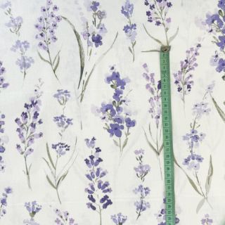 Tkanina dekoracyjna premium Watercolour lavender field