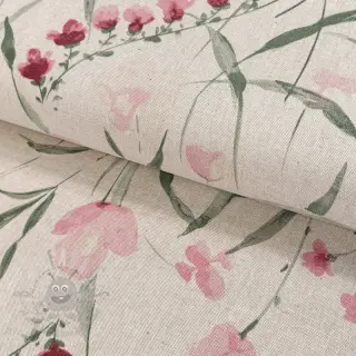 Tkanina dekoracyjna Linenlook Floral Iris fresia