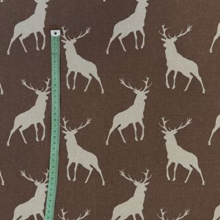 Tkanina dekoracyjna Linenlook Hunting deer silhouette