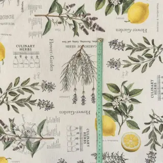Tkanina dekoracyjna Linenlook Lavender citrus recipe digital print