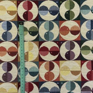 Tkanina dekoracyjna GOBELIN Graphic square circle