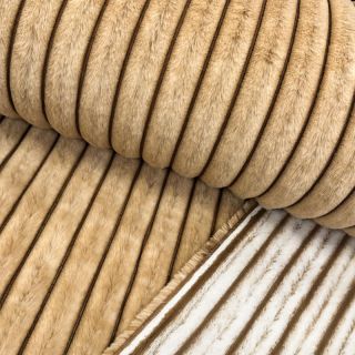 Sztuczne futro Shadow stripes bronze
