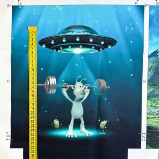 Tkanina dekoracyjna KIDS BACKPACK Alien my friend PANEL
