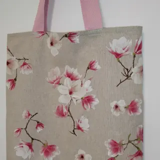 Tkanina dekoracyjna Linenlook Floral magnolia bloom
