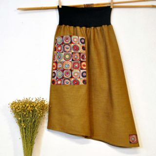 Len enzymatycznie prany mustard