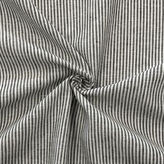 Ľan s bavlnou Lira medium stripe black