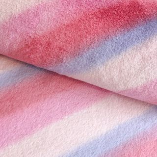 Sztuczne futro Rainbow diagonal stripe