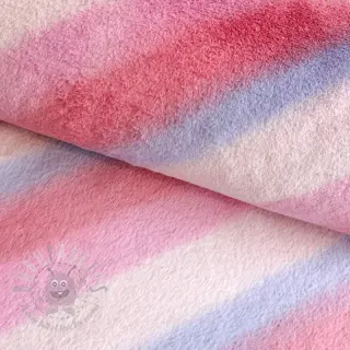 Sztuczne futro Rainbow diagonal stripe