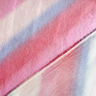 Sztuczne futro Rainbow diagonal stripe