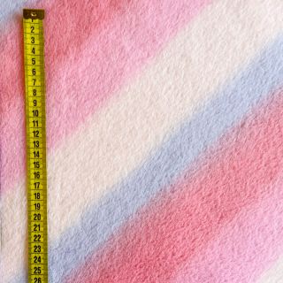 Sztuczne futro Rainbow diagonal stripe
