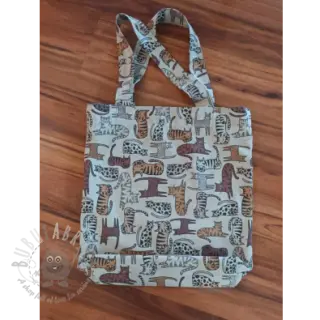Tkanina dekoracyjna Linenlook Cat wildlife art