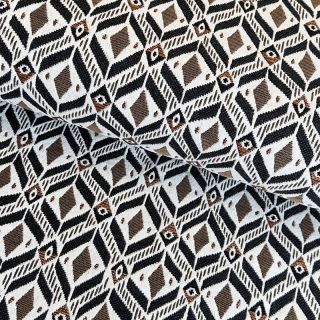Tkanina dekoracyjna jacquard MOANA allover taupe