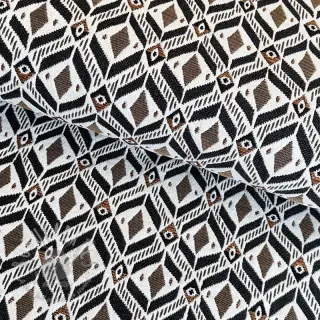 Tkanina dekoracyjna jacquard MOANA allover taupe