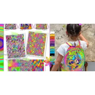 Tkanina dekoracyjna KIDS BACKPACK Supergirl PANEL