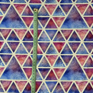 Dzianina VISCOSE LYCRA HEAVY Mandala triangle C digital print