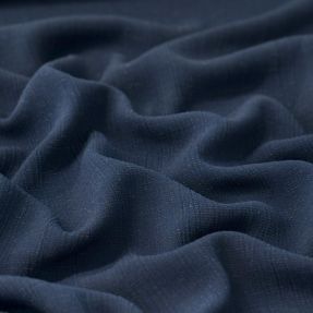 Wiskoza z lnem CRINCLE navy