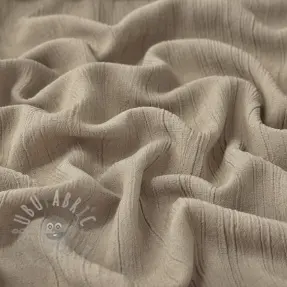Tkanina wiskozowa z lnem CRINCLE sand