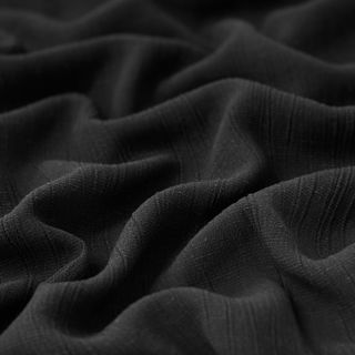 Wiskoza z lnem CRINCLE black