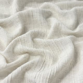 Wiskoza z lnem CRINCLE off white