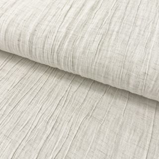 Wiskoza z lnem CRINCLE off white