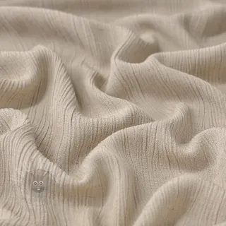 Tkanina wiskozowa z lnem CRINCLE beige