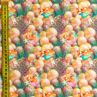 Dzianina Shimmer mermaid gold digital print