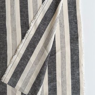 Len YARN DYED BIG Stripe black