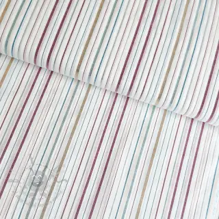 Bawełniana tkanina LUREX stripes white