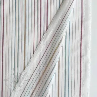 Bawełniana tkanina LUREX stripes white
