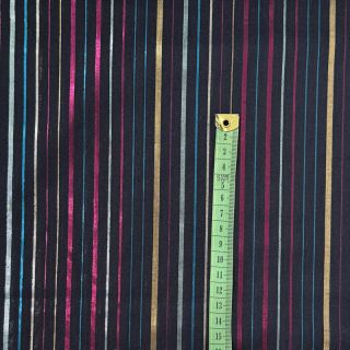 Bavlnená látka LUREX stripes navy