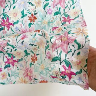 Bawełniana tkanina EMBROIDERY Roserie digital print