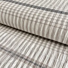 Bawełniana tkanina YARN DYED Check sand