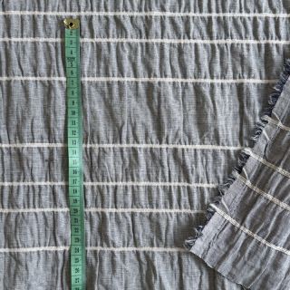 Bavlnená látka YARN DYED Stripe and stripe navy