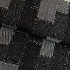 JEANS żakard Patchwork wzór black