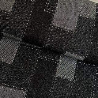 JEANS żakard Patchwork wzór black