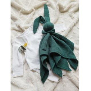 Muślin double gauze old green