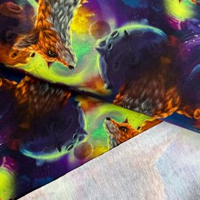 Dzianina dresowa Fantasy planets digital print
