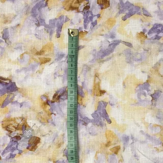 Len z bawelną Abstract aquarel smudge digital print
