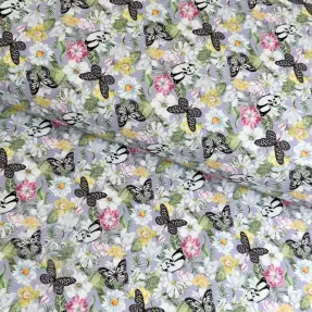 Tkanina dekoracyjna Genoveva butterfly lila digital print