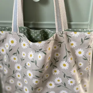 Tkanina dekoracyjna Linenlook Daisy sweet field