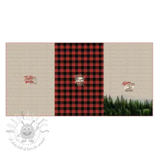 Dresówka Redwood red PANEL digital print