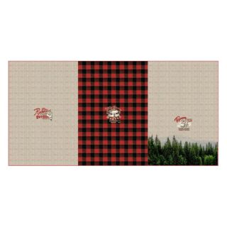 Dzianina dresowa Redwood red PANEL digital print
