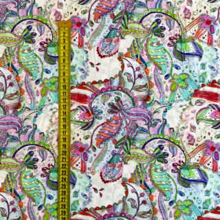 Wiskoza RAYON POPLIN Fantasy floral design H digital print
