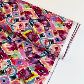 Wiskoza RAYON POPLIN Colorful Patterns design D digital print
