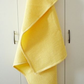 Bavlna s vaflovou väzbou soft yellow