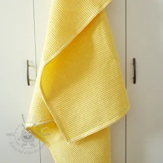 Wafel bawełniany soft yellow