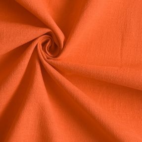 Bavlnená látka s ľanom orange