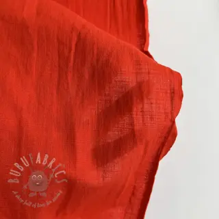 Bawełniana tkanina z lnem red