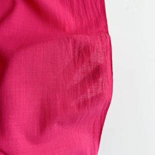 Tkanina bawełniana z lnem fuchsia