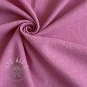 Bawełniana tkanina z lnem dark pink